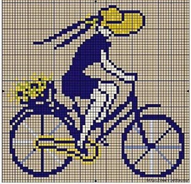 Вышиваем велосипед. Идеи со схемами (19) (541x522, 286Kb)
