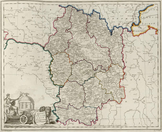 25. Карта Рязанской губернии