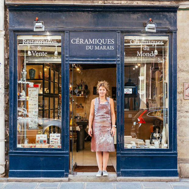 Dorothée Hoffmann Never Takes Off Her Apron When She Is At Her Ceramics Workshop