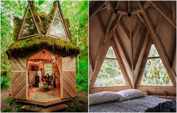 Эту восьмигранную избушку творческая пара построила третьей, и долгое время называла своим домом (работа Джейкоб Витцлинга). Эту восьмигранную избушку творческая пара построила третьей, и долгое время называла своим домом (работа Джейкоб Витцлинга).