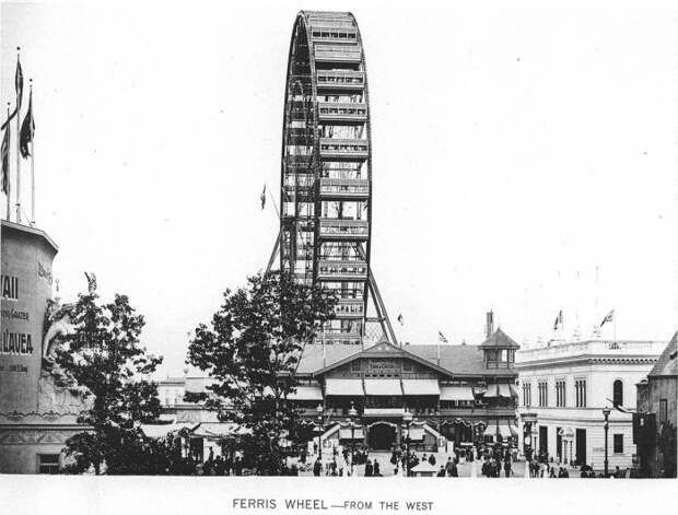 Колесо обозрения - первый в мире аттракцион такого масштаба. | Фото: messynessychic.com. Колесо обозрения - первый в мире аттракцион такого масштаба. | Фото: messynessychic.com.