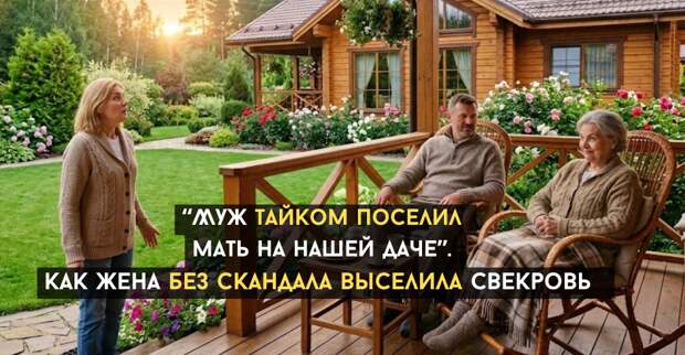 "Муж тайком поселил мать на нашей даче". Жена выселила свекровь за 10 дней — элегантно и без скандалов