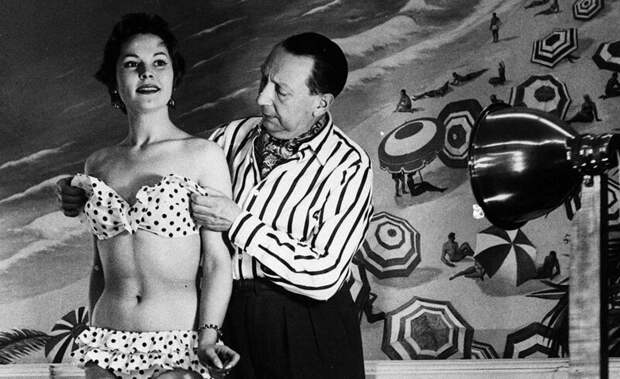 Жак Эйм и модель в бикини "Атом" интересно, история, купальники, факты, фото