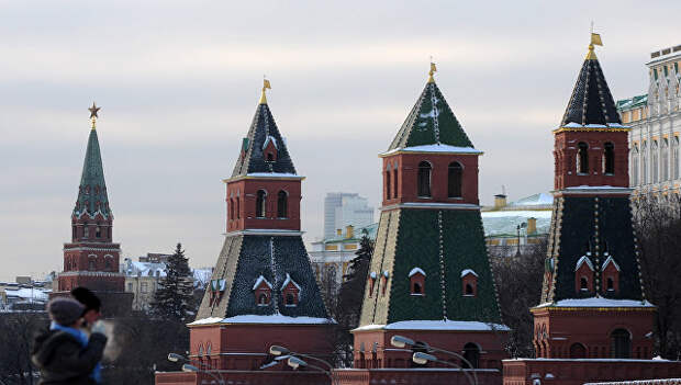 Вид на Московский Кремль. Архивное фото