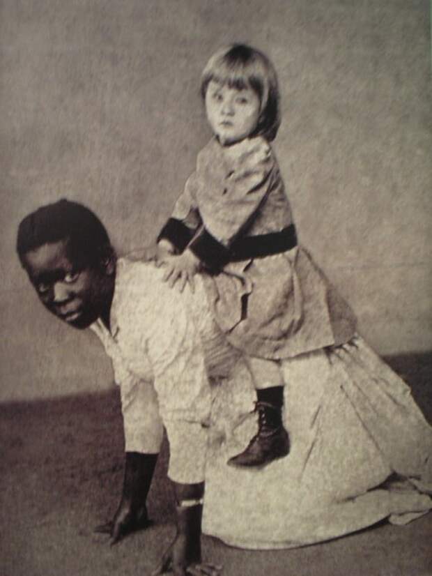 Белая девочка и рабыня, 1880 год, Бразильская империя история, фото