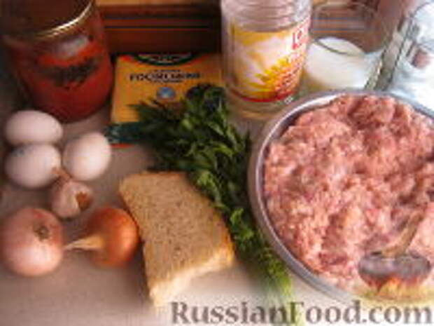 Фото приготовления рецепта: Фрикадельки в томатно-чесночном соусе - шаг №1