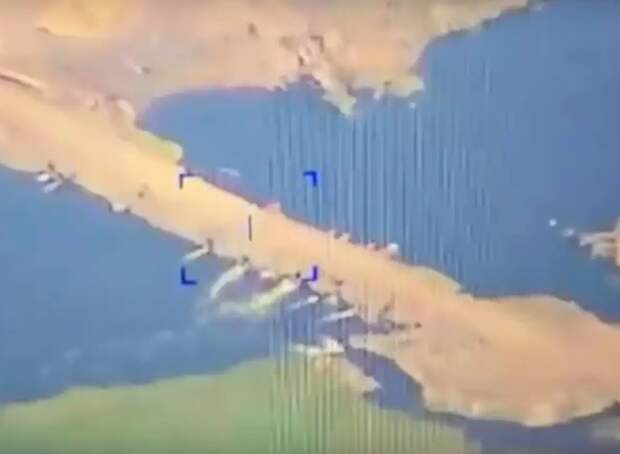 Опубликованы кадры уничтожения переправы ВСУ через Оскол на Купянском