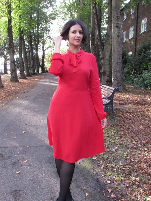 Pussybow midi dress Pussybow midi dress