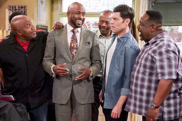 Wayne Brady, Max Greenfield, Cedric the Entertainer, The Neighborhood | Photo Credits: Ron P. Jaffe, CBS