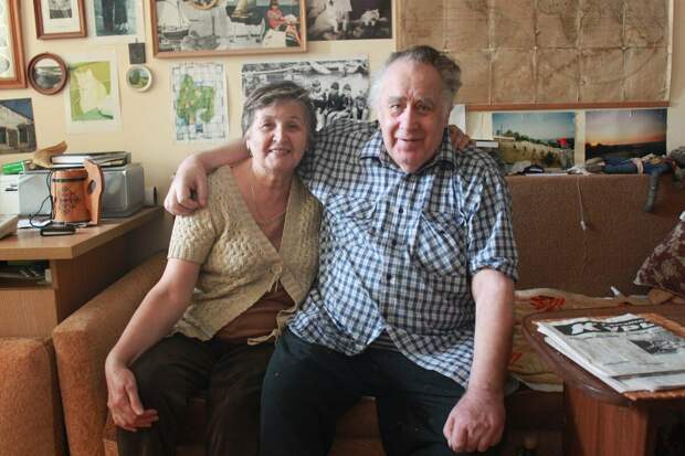 Владислав Петрович Крапивин с женой Ириной Васильевной.
