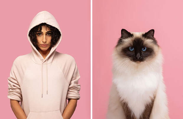 Фотограф делает снимки людей и котов, которые выглядят как двойники | Канобу - Изображение 15