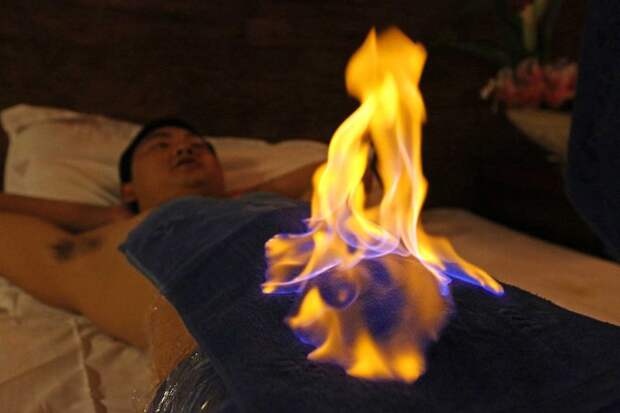 Огненный массаж