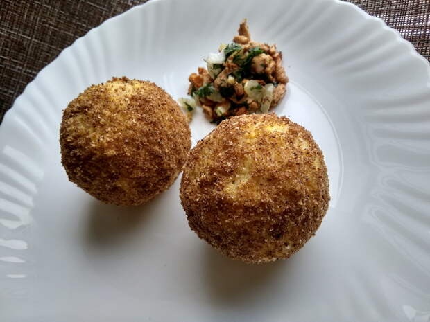 Пшенные крокеты с грибами