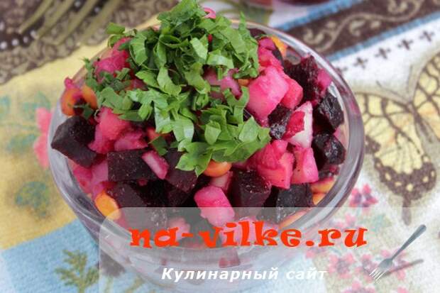 Салат Перуанский со свеклой и кукурузой