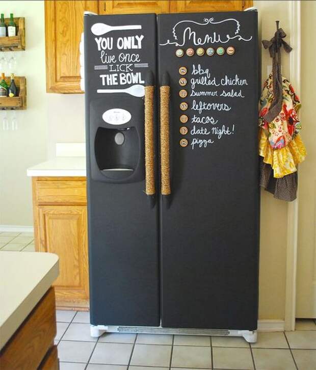 Красивый и стильный декор холодильника