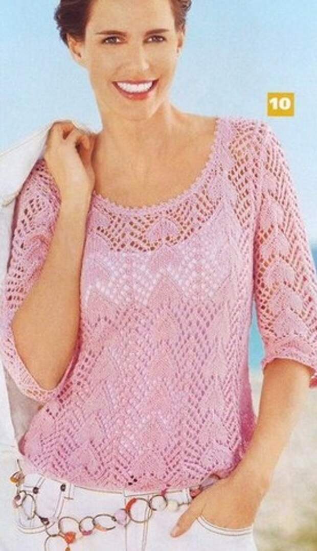 Ажурная кофта