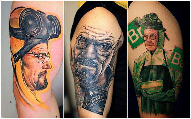 Невероятно реалистичные татуировки Уолтера Уайта