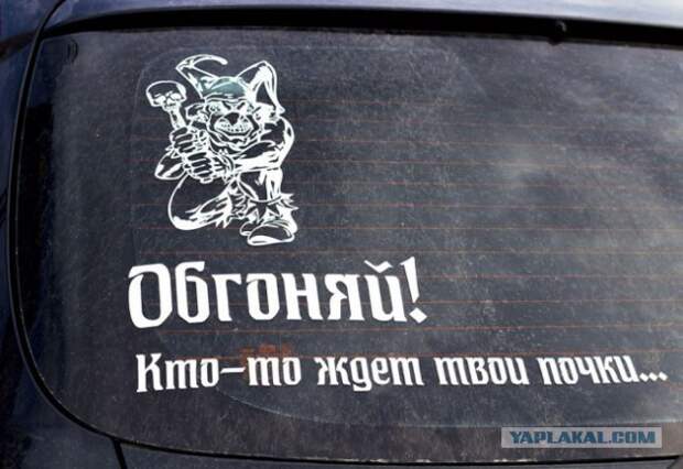 Что обычно водители пишут на своих автомобилях?