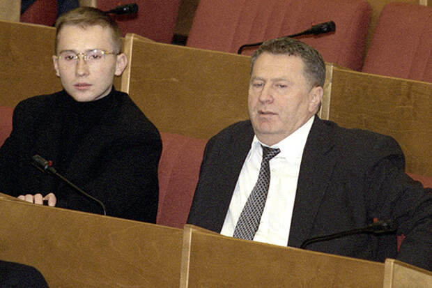 Владимир Жириновский и его сын Игорь Лебедев, 2000 год