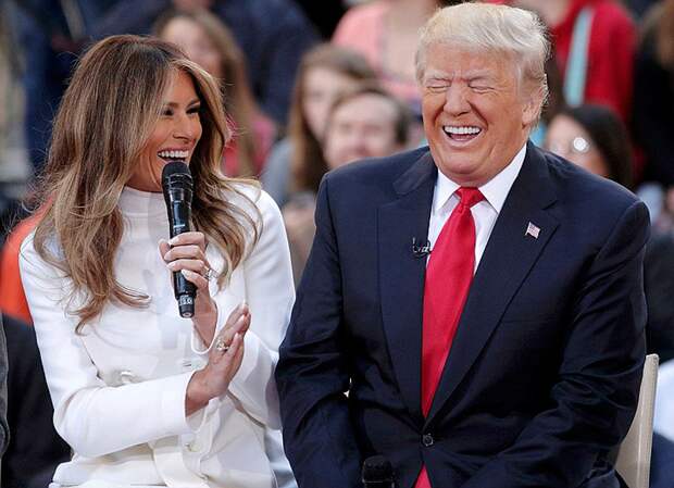 Дональд и Мелания Трамп в утреннем шоу NBC. Фото: REUTERS