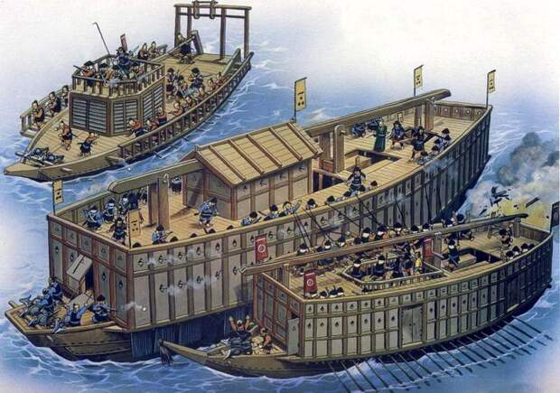 Флот средневековой Кореи был масштабным и громоздким. /Фото: warspot.ru
