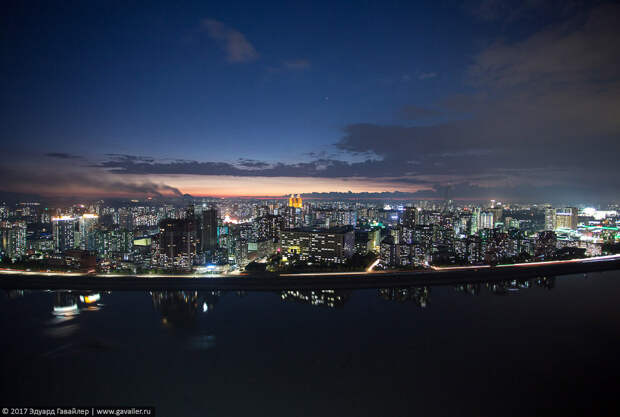 Ночные панорамы Пхеньяна