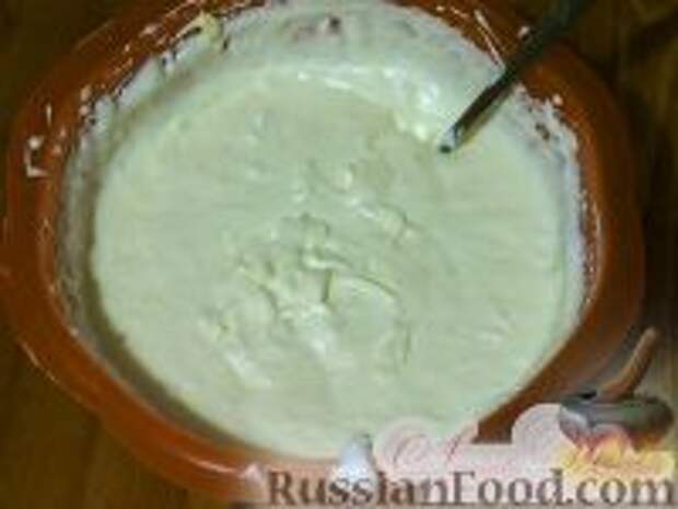 Фото приготовления рецепта: Торт "Птичье молоко" (по классическому рецепту) на брауни - шаг №12