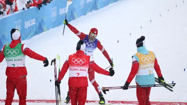 Крянин о победе российских лыжников в эстафете: эмоции захлёстывают, нет слов