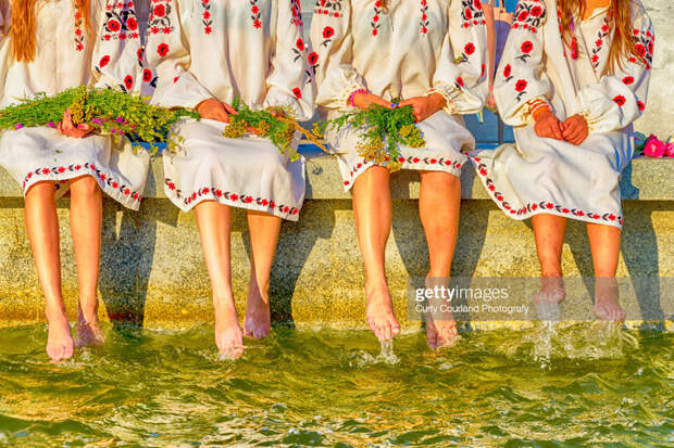 Ukrainian traditional embroidered dress