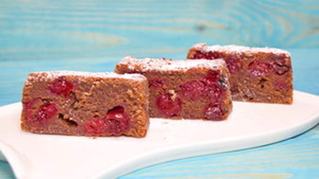 Фото к рецепту: Постный вишнёвый кекс. Фото к рецепту: Постный вишнёвый кекс.