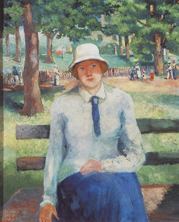 Девушка без службы. Около 1930. Государственный Русский музей. Автор: Казимир Малевич.