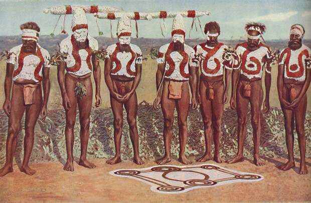 Тотемный ритуал у аборигенов Австралии. 1935 г. 