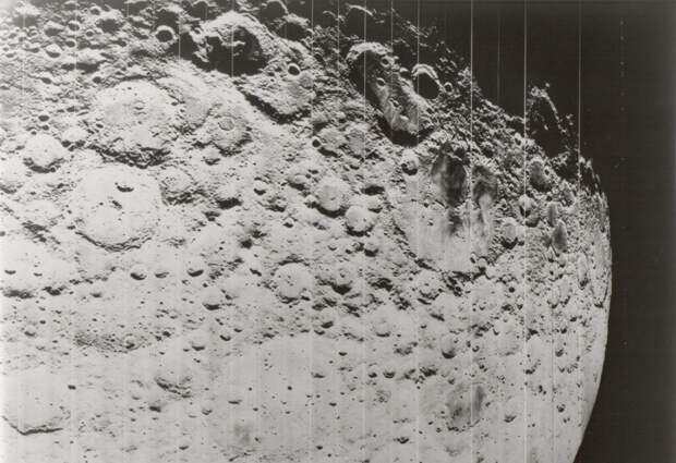 Лунная поверхность, Lunar Orbiter II, ноябрь 1966