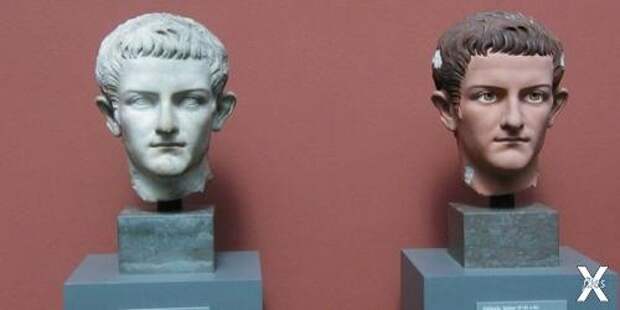 Реконструкция лица Калигулы по скульп...