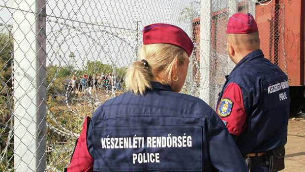 Венгерские полицейские. Архивное фото