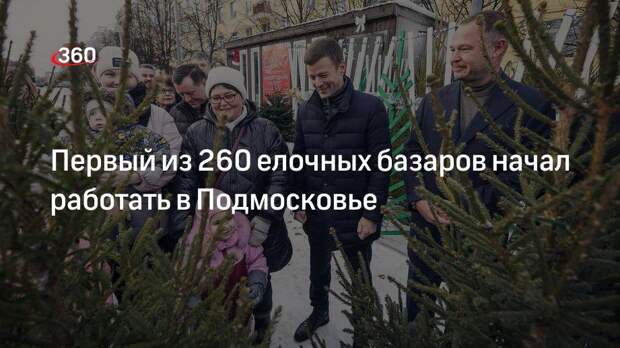 Первый из 260 елочных базаров начал работать в Подмосковье