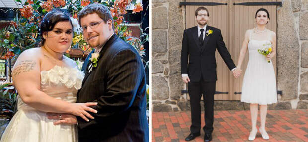 Отличный результат через 4 года после свадьбы: муж потерял 60 кило, жена - 50! диета, лишний вес, похудение