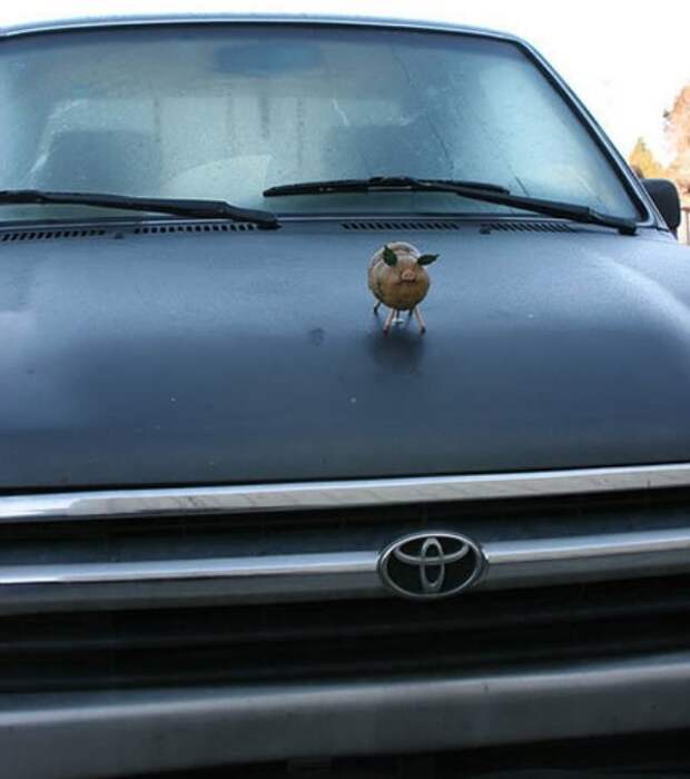 Фигурки на капоте как особый вид автомобильного искусства автомобилисты, прикол, фигурки на капоте, юмор