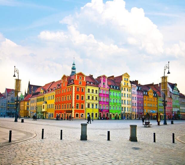 Wroclaw, Poland Wroclaw, Poland архитектура, пейзаж, разноцветные города, юмор