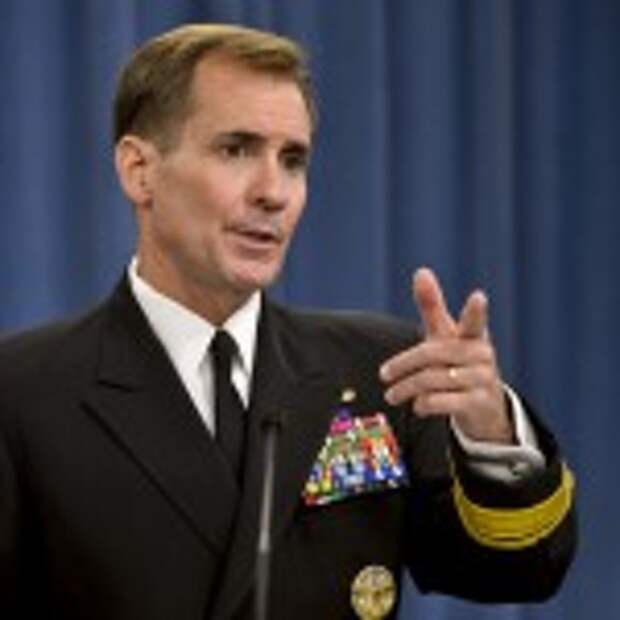 Pentagon Press Secretary Rear Adm. John Kirby takes questions from the news media in the Pentagon Press Briefing Room August 1, 2014.DoD Photo by Glenn Fawcett (Released)