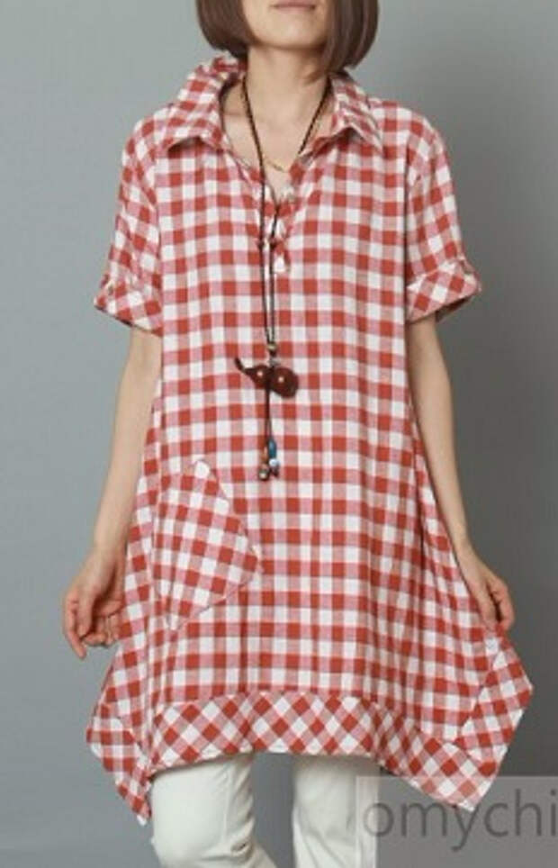 Pink_plaid_oversize_linen_sundress_Grid_summer_cotton_dress1_1 (232x361, 92Kb)