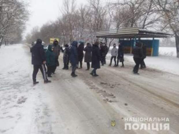 Харьковчане блокировали трассу