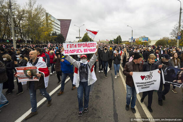 Беларусь, протесты 25 октября.