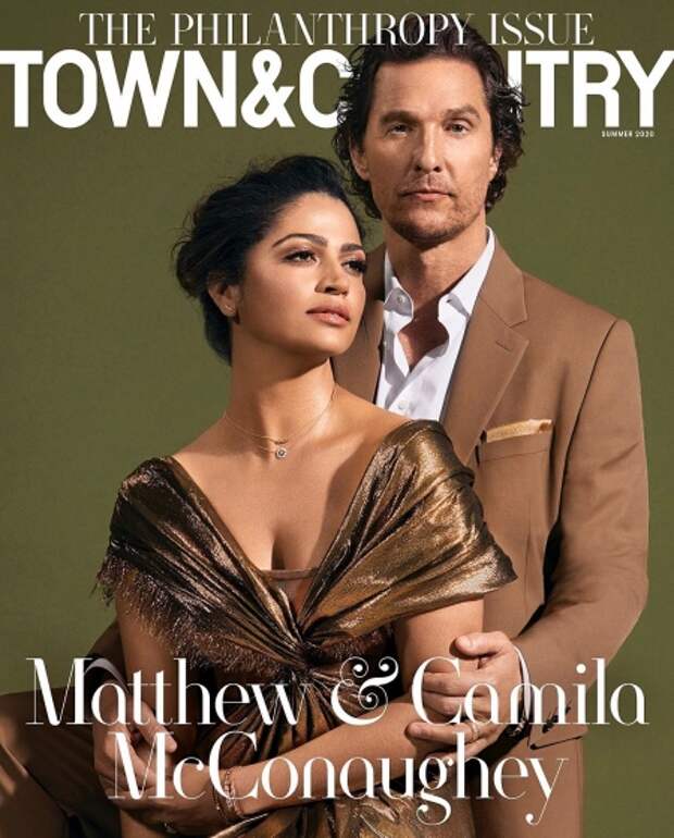 Мэттью и Камилла на обложке Town&Country