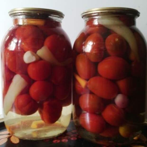 Маринованные помидоры в сладкой заливке - рецепт с фото