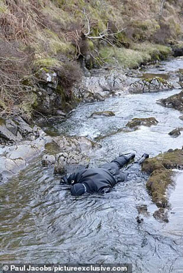 File photo shows 'sniping' in a river