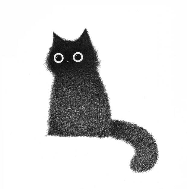 Штрихованные кошки от Луиса Коэльо