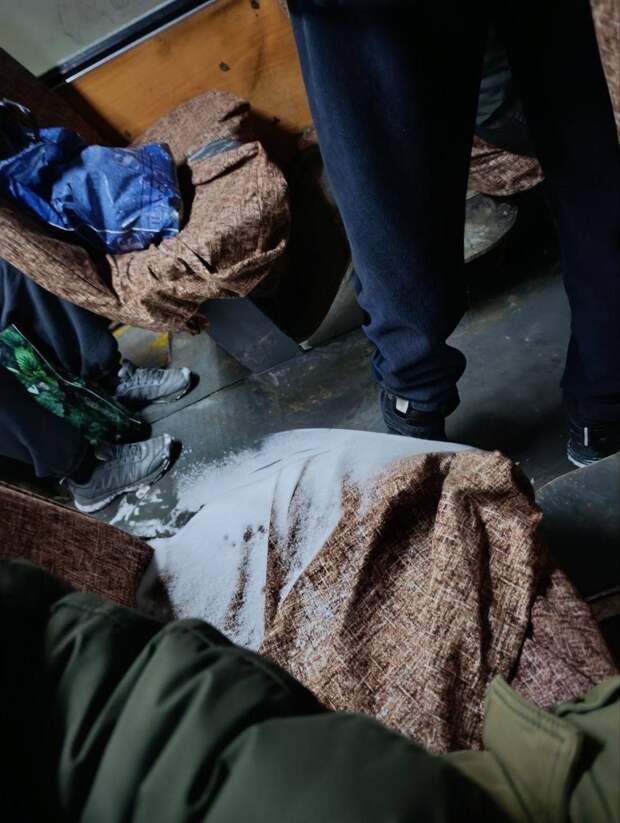 Снег в макеевской маршрутке №7