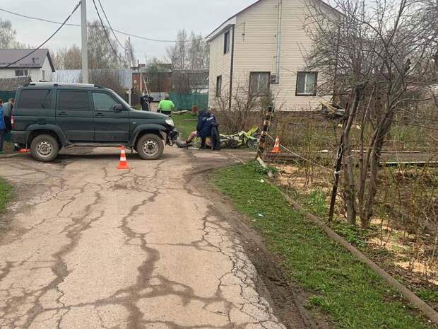Шестилетнего пассажира мотоцикла госпитализировали после аварии в Ижевске
