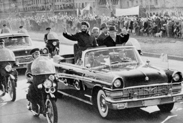 Кастро, Хрущев и ЗиЛ-111В Фидель Кастро, авто